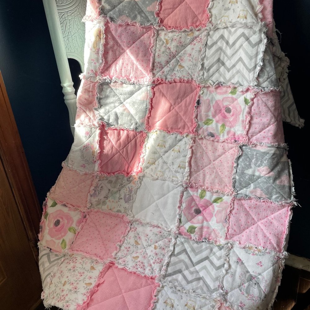 Shabby Chic Baby Rag Quilt